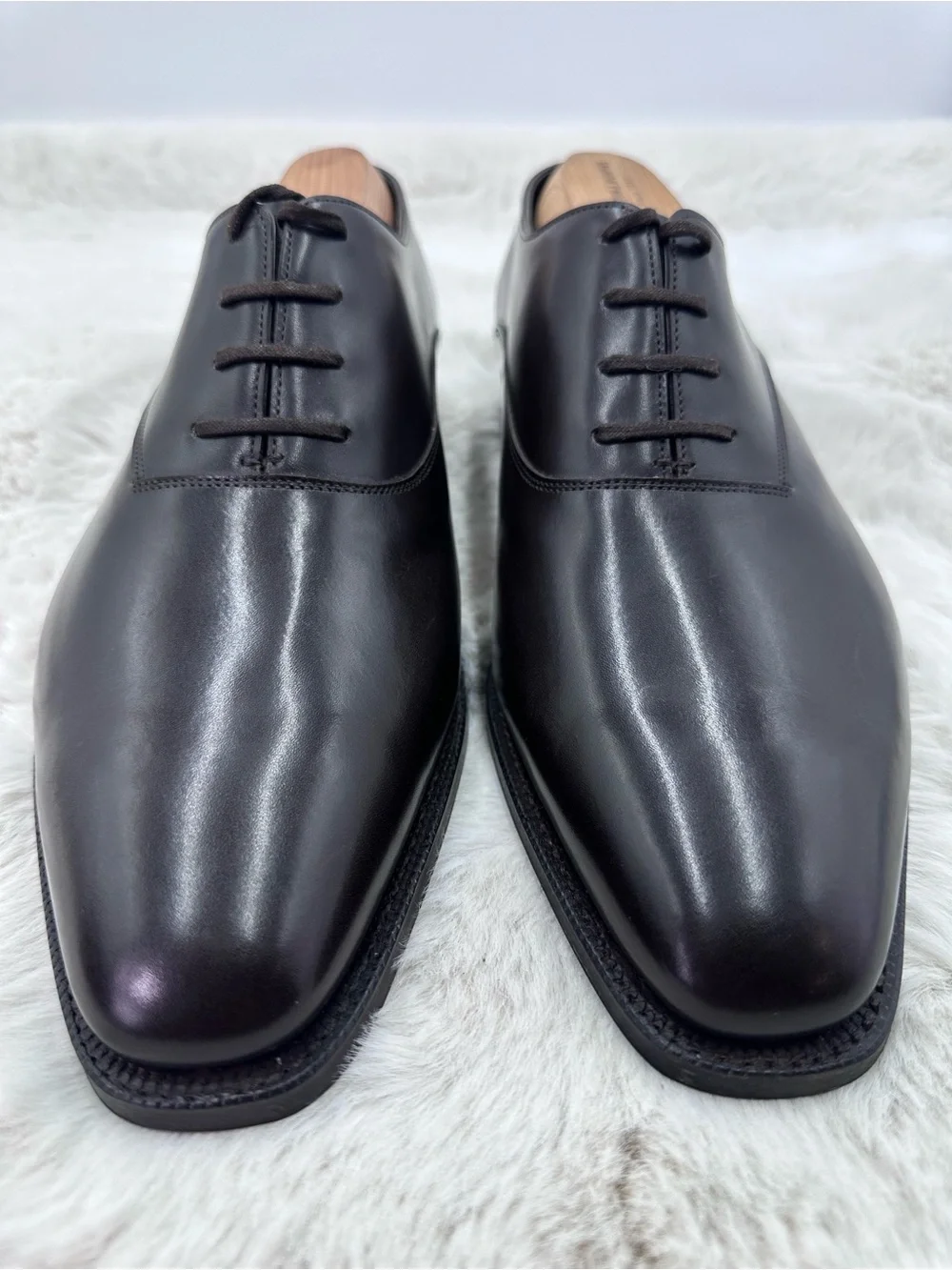 John Lobb Becketts Dark Brown Misty Oxfords UK 9EE US 10EE New